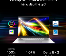 ASUS VivoBook Pro 14X OLED N7401ZE-M9028W (i7-12700H | 16GB | 512GB | GeForce RTX™ 3050Ti 4GB | 14.5' OLED 2.8K 120Hz | Win 11)
